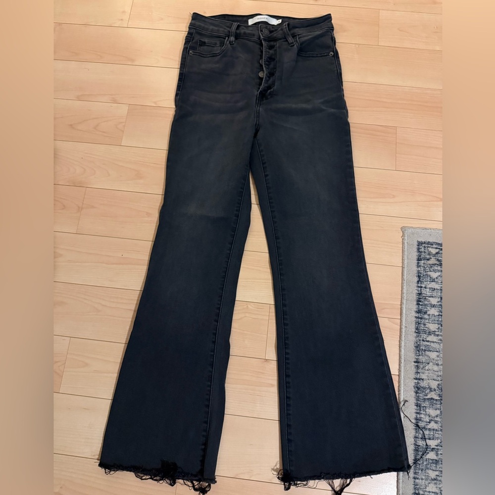 HIDDEN Women's Black Flared Jeans